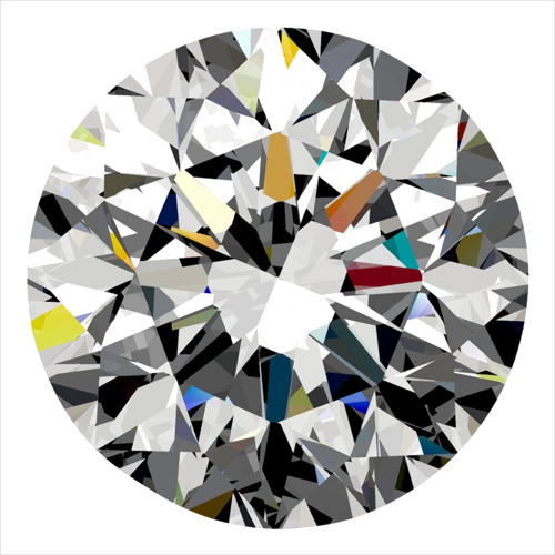 0.3 carat D-VVS2 GD cut Natūralus Round Deimantas (1)