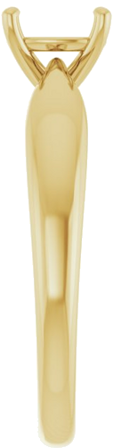 Sužadėtuvių Žiedas 14k yellow gold Cushion 6mm (4)