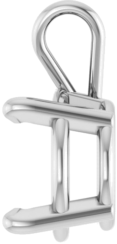 Pakabukas „Round 4-Prong Basket“ 14k white gold Round 11.5mm (3)