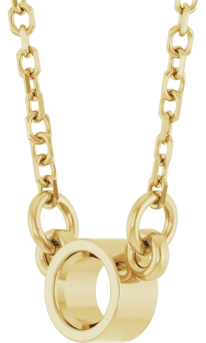 Pakabukas „Bezel-Set Solitaire Birthstone“ 585 Geltonojo Aukso Round 3mm (2)