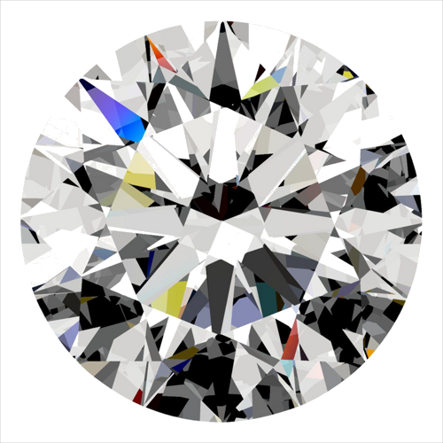 0.4 carat I-VS2 Excellent cut Natūralus Round Deimantas (1)