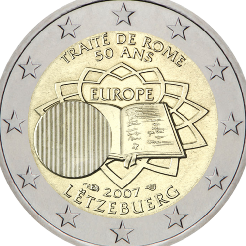 2007 Luxembourg Treaty of Rome (TOR) 2 euro coin (2)