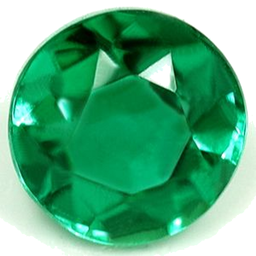 0.56 carat GREEN Round Smaragdas (1)