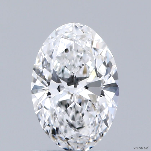 1.01 carat D-VVS1 Natūralus Oval Deimantas (1)