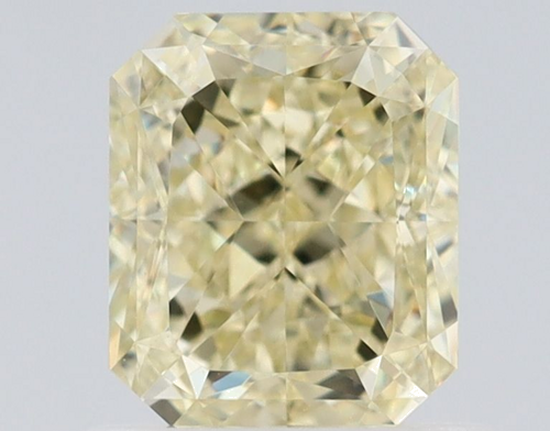 1.01 carat Fancy Light Yellow-VVS2 Natūralus Radiant Deimantas (1)