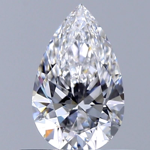 0.5 carat D-VS2 Natūralus Pear Deimantas (1)