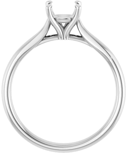 Sužadėtuvių Žiedas „Solitaire“ 585 Baltojo Aukso Round 6.5mm (2)