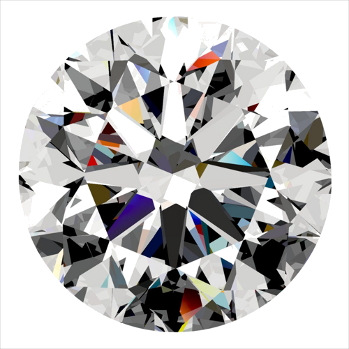 0.4 carat F-VVS2 Very Good cut Natūralus Round Deimantas (1)