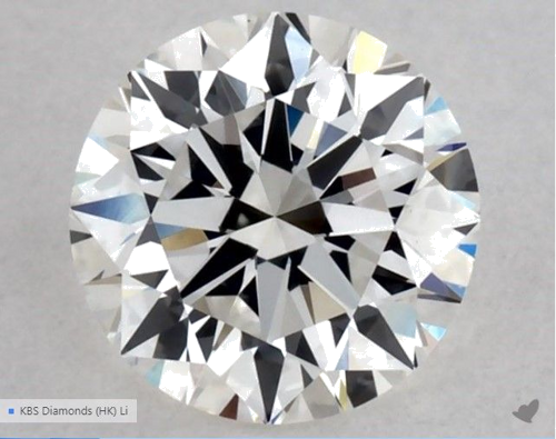 0.54 carat G-VS1 Excellent cut Natūralus Round Deimantas (1)