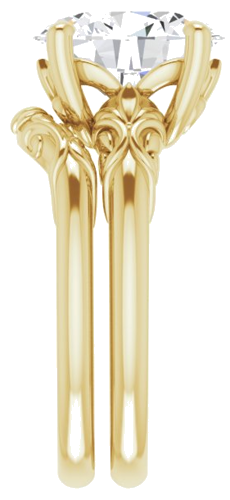 Sužadėtuvių Žiedas „Solitaire“ 14k yellow gold Oval 11mm x 9mm (9)