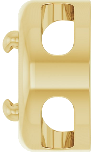 Pakabukas „Solitaire Slide“ 14k yellow gold Oval 7mm x 5mm (3)