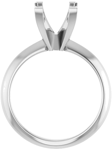 Sužadėtuvių Žiedas „Knife-Edge“ 14k white gold Square 7mm (2)