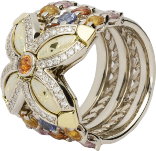 Sapphire and Brilliant cut diamond ring I DON'T KNOW (2)