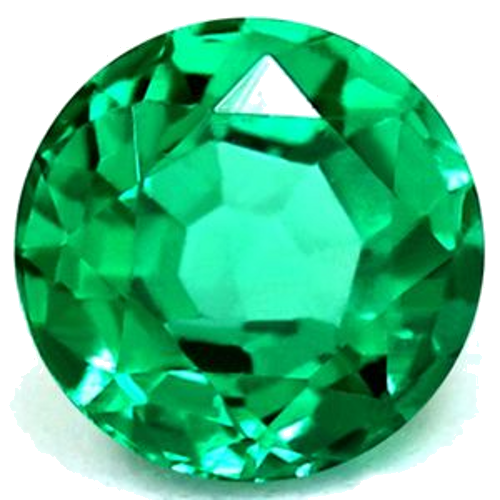 0.47 carat GREEN Round Smaragdas (1)