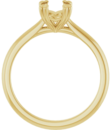 Sužadėtuvių Žiedas „Solitaire“ 585 Geltonojo Aukso Emerald 7mm x 5mm (2)