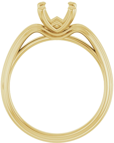 Sužadėtuvių Žiedas „Solitaire“ 14k yellow gold Oval 9mm x 7mm (2)