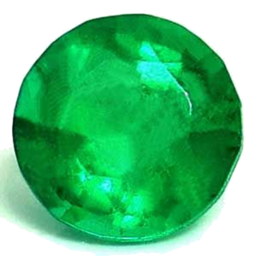 0.41 carat GREEN Round Smaragdas (1)