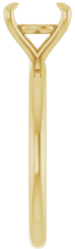Sužadėtuvių Žiedas „Claw-Prong Solitaire“ 14k yellow gold Round 8.2mm (4)
