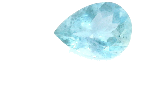 0.58 carat BLUE Pear Aquamarine (1)