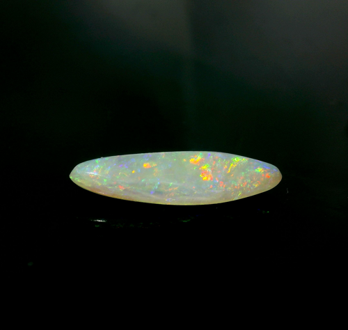 2.41 carat WHITE CABOCHON cut Marquise Opal (1)