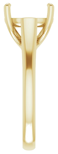 Sužadėtuvių Žiedas „Solitaire“ 14k yellow gold Cushion 10mm (4)