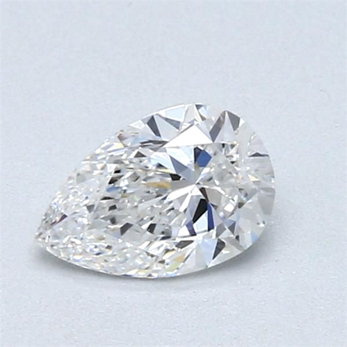 0.58 carat E-VVS2 Natūralus Pear Deimantas (1)