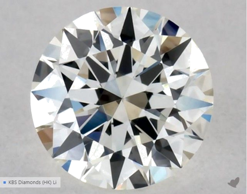 0.32 carat J-VS2 Excellent cut Natūralus Round Deimantas (1)