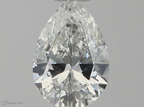 0.28 carat F-VS2 Natūralus Pear Deimantas (1)