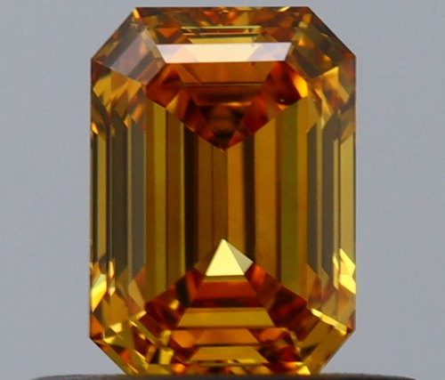 0.5 carat Fancy Deep Yellow-SI2 Natūralus Emerald Deimantas (1)