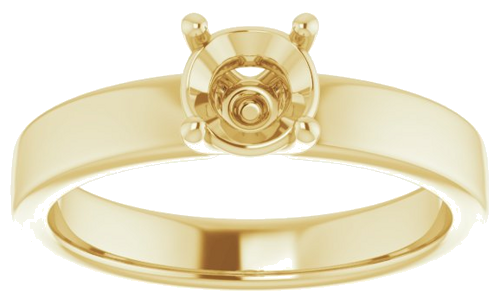 Sužadėtuvių Žiedas „Solitaire“ 14k yellow gold Round 5.5mm (3)