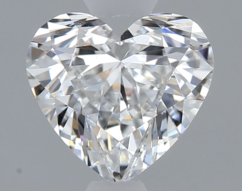0.62 carat E-VS2 Natūralus Heart Deimantas (1)