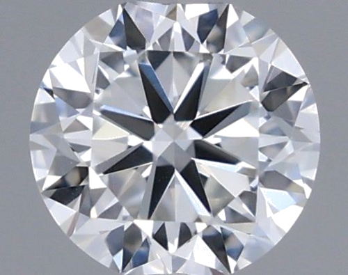 0.18 carat F-VVS2 GD cut Natūralus Round Deimantas (1)
