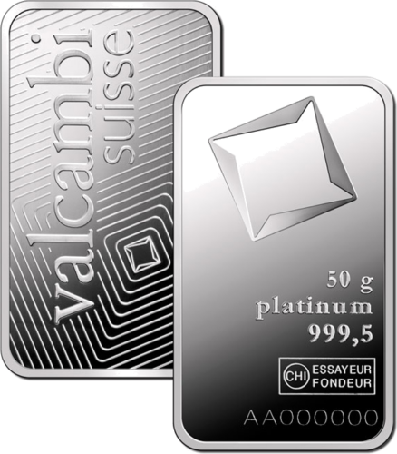 50 g Platinum Bar Valcambi (3)