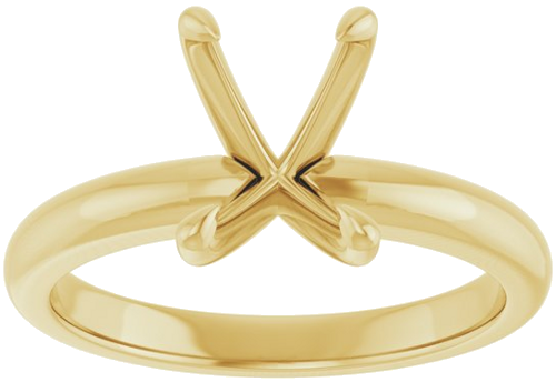 Sužadėtuvių Žiedas „Solitaire“ 585 Geltonojo Aukso Emerald 8mm x 6mm (3)