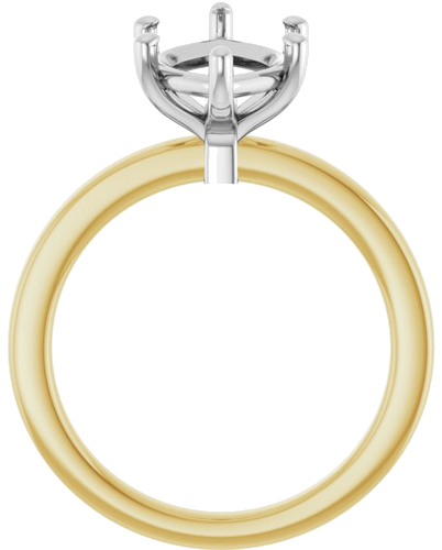 Sužadėtuvių Žiedas „Solitaire“ 14k yellow/white gold Marquise 16mm x 8mm (2)