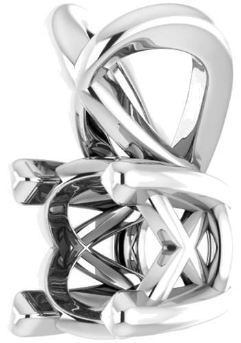 14K White 3.5 mm Round Solitaire Pendant Mounting (2)