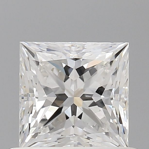 0.7 carat F-VVS2 Natūralus Princess Deimantas (1)