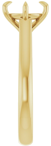 Sužadėtuvių Žiedas „Claw-Prong“ 14k yellow gold Round 8.2mm (4)
