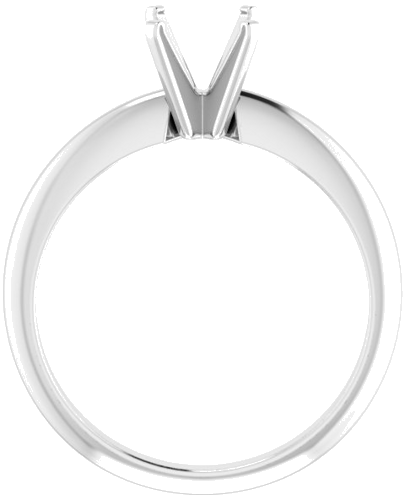 Sužadėtuvių Žiedas „Heavy Solitaire“ 585 Baltojo Aukso Emerald 7mm x 5mm (2)