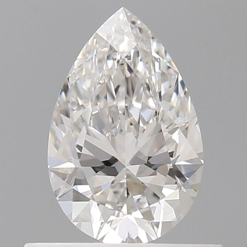 0.55 carat F-VVS2 Natūralus Pear Deimantas (1)