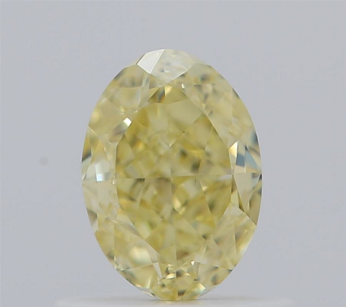 0.72 carat Fancy Yellow-VS1 Natūralus Oval Deimantas (1)