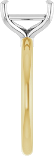 Sužadėtuvių Žiedas 585 Baltojo Ir Geltonojo Aukso Emerald 9mm x 7mm (4)