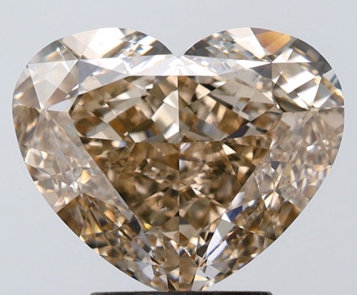 4.0 carat Fancy Brown-SI1 Natūralus Heart Deimantas (1)