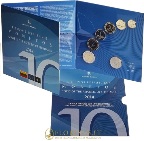 2014 Lithuania, Litas coins BU set (1)