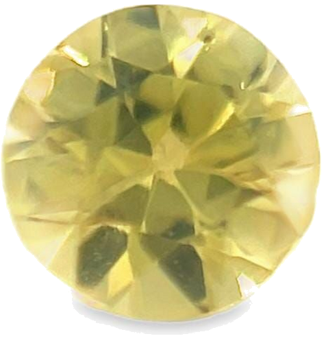 0.54 carat YELLOW Round Tourmaline (1)