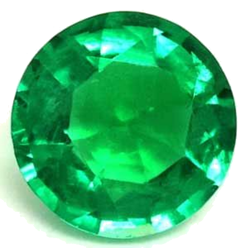 0.35 carat GREEN Round Smaragdas (1)