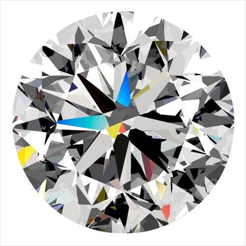 0.3 carat J-VS2 GD cut Natūralus Round Deimantas (1)