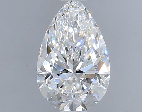 0.58 carat D-VVS2 Natūralus Pear Deimantas (1)