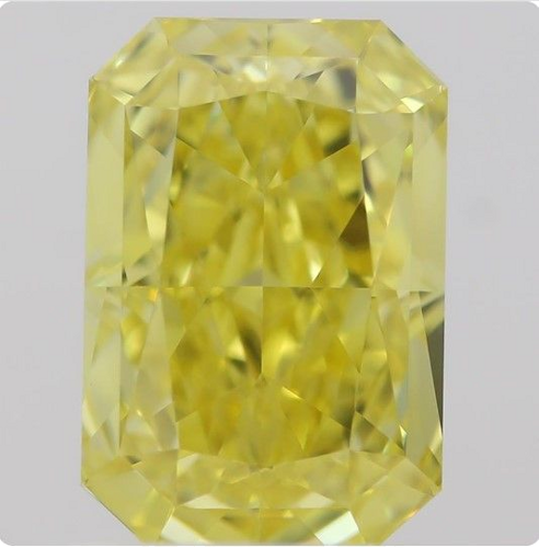 1.22 carat Fancy Vivid Yellow-VS1 Natūralus Radiant Deimantas (1)