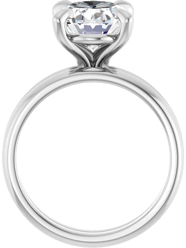 Sužadėtuvių Žiedas „Solitaire“ 950 Platinos Oval 11mm x 9mm (7)